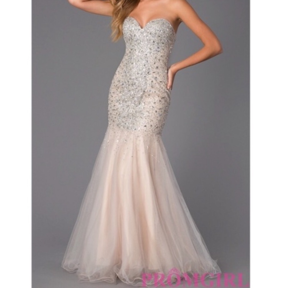 Silver Glamour by Terani Couture Prom Dress